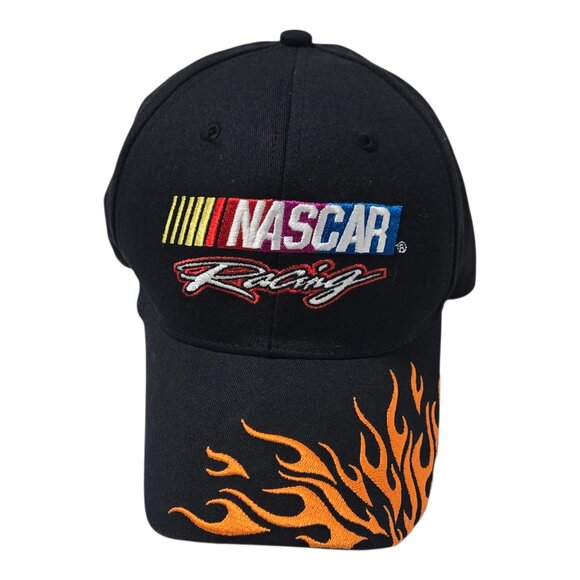 Youth Nascar Racing Cap Adjustable snaps for fit Flames on Bib NWOT - Picture 1 of 4